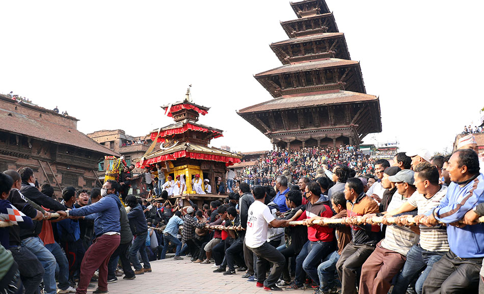 भक्तपुरको विस्का जात्रामा २० जना बढी घाइते